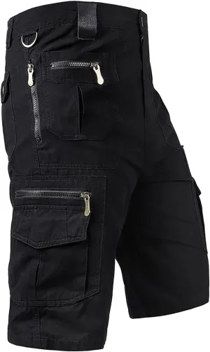 Shorts Men Casual Slim Fit Cargo Shorts Cool Classic Fit Expandable Waistband Hiking Shorts (Regular and Big & Tall)