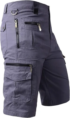 Shorts Men Casual Slim Fit Cargo Shorts Cool Classic Fit Expandable Waistband Hiking Shorts (Regular and Big & Tall)
