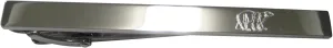 Silver Toned Etched Fat Polar Bear Sleek Tie Clip