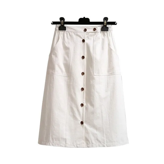 Skirt Casual High Waist