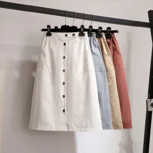 Skirt Casual High Waist