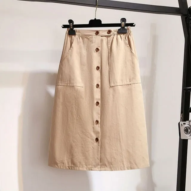 Skirt Casual High Waist