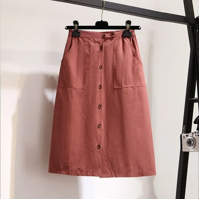 Skirt Casual High Waist