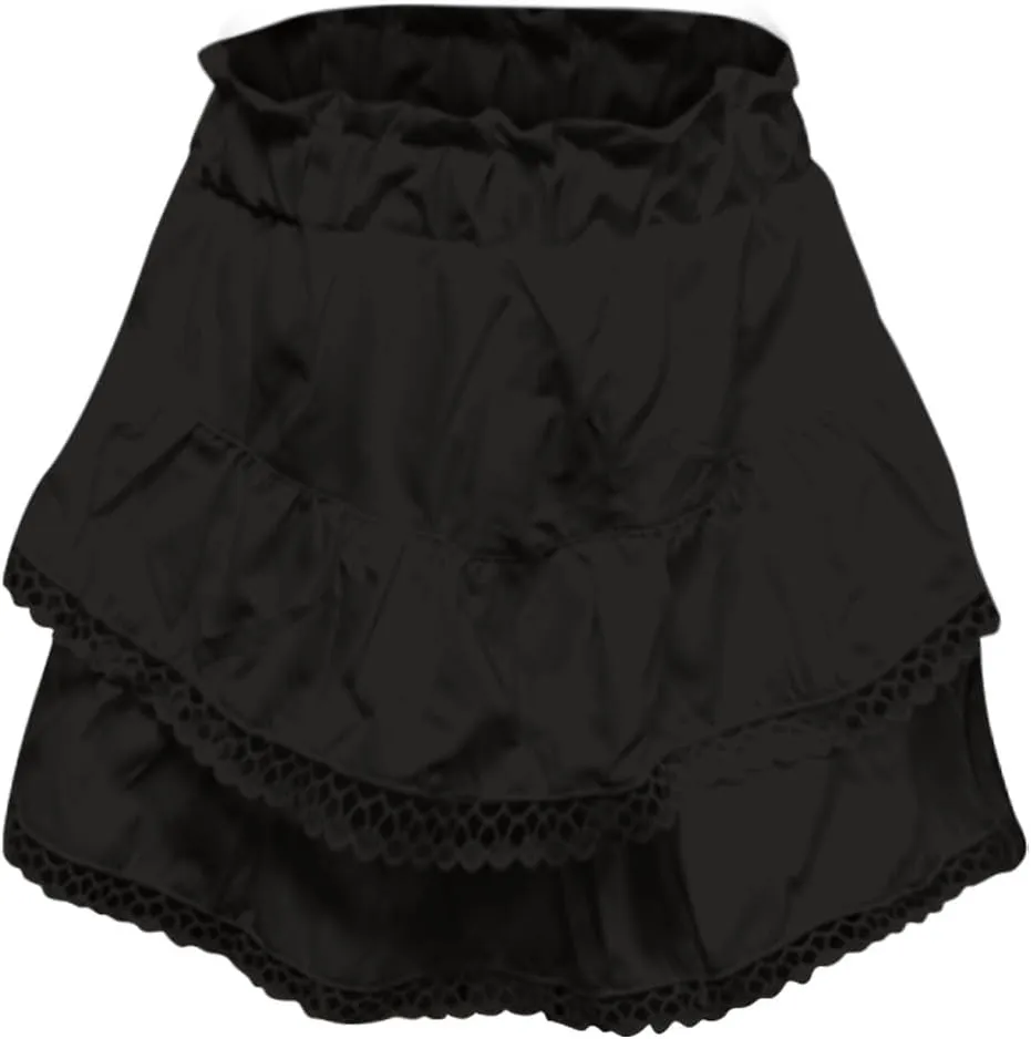 Skirts for Women Trendy Summer Butterfly Shorts High Waisted Skorts Crochet Flowy Skirts Boho Ruffle Tiered