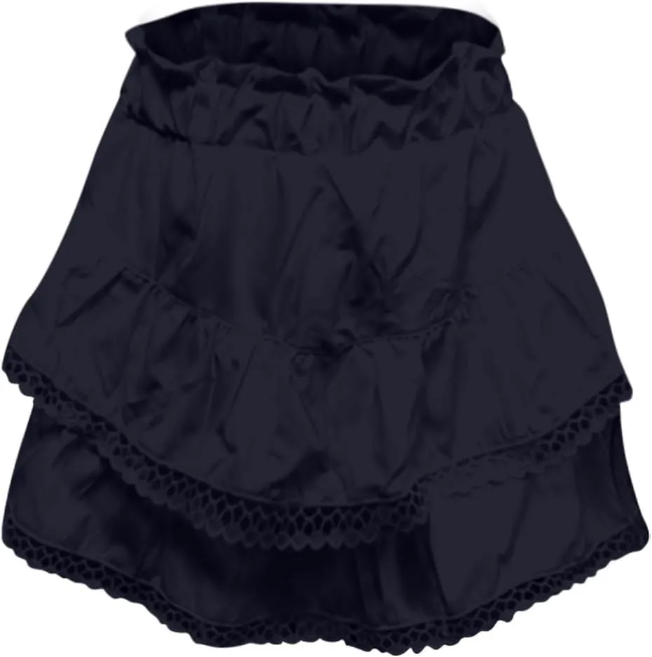 Skirts for Women Trendy Summer Butterfly Shorts High Waisted Skorts Crochet Flowy Skirts Boho Ruffle Tiered