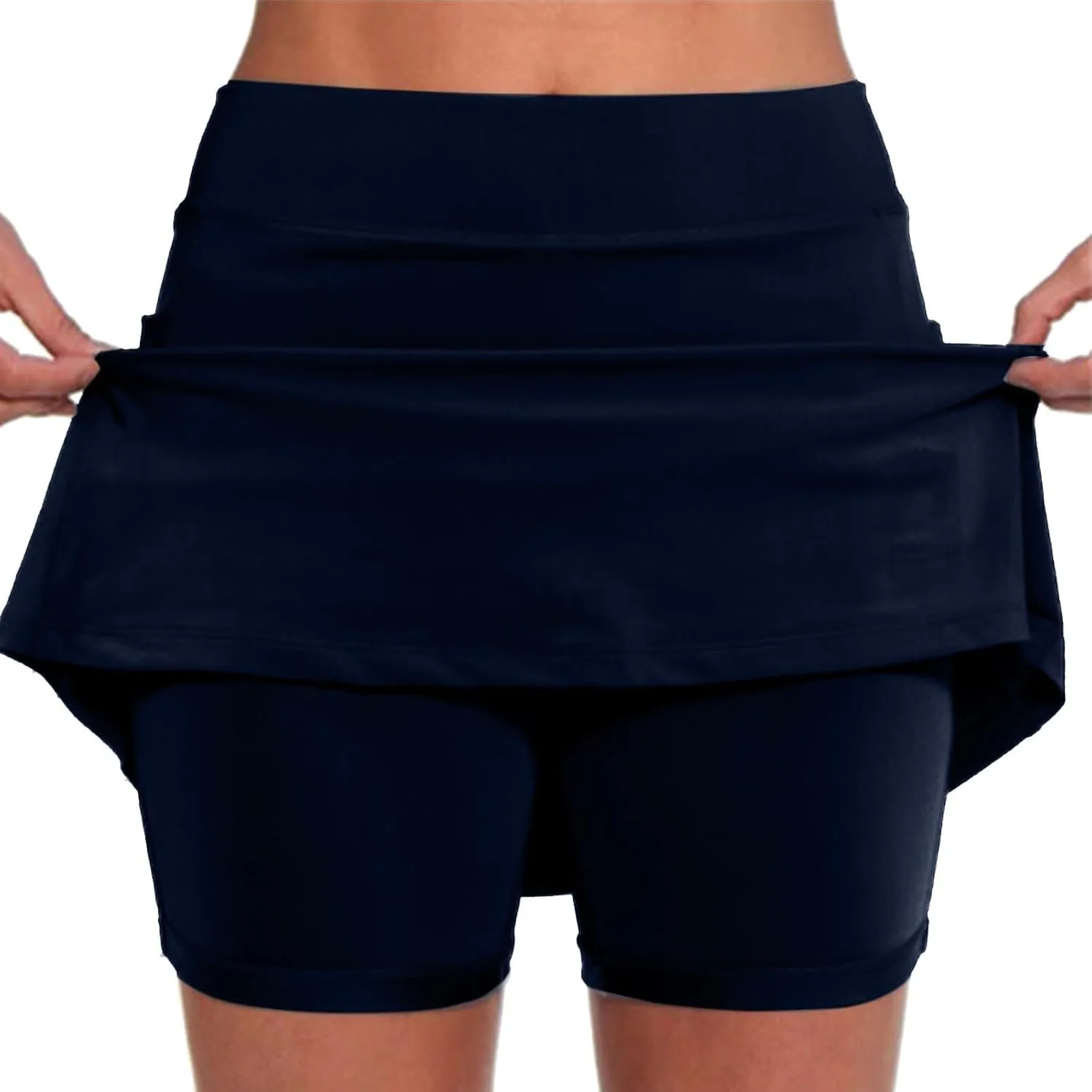 Skorts for Women 2025 Athletic Performance Tennis Golf Skirts Tummy Control Elastic High Waisted Yoga Running Shorts
