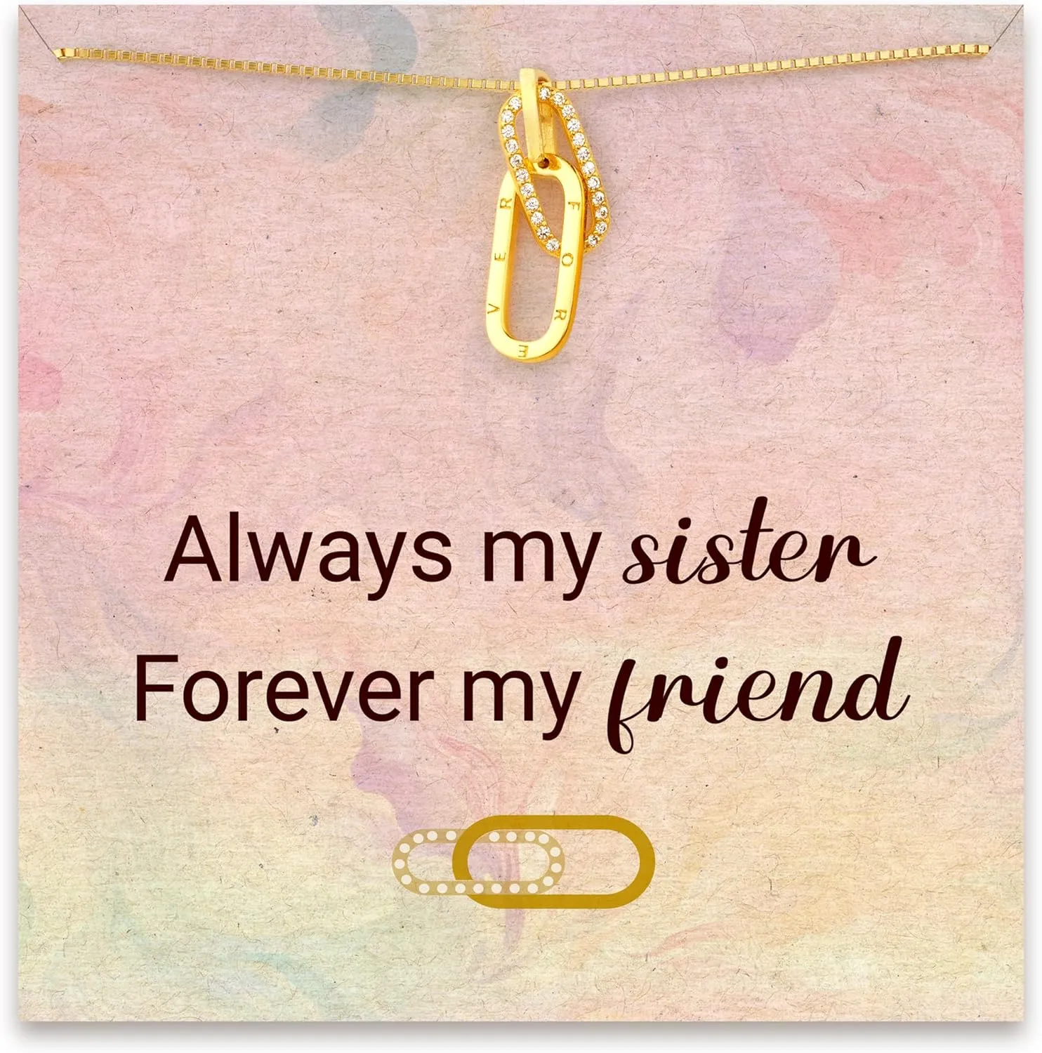 STORYJEWELLERY Sister Necklaces for Women, Big Sis Little Sis Necklace, Sister Jewelry, Sisters Gifts, Birthday Gifts for Sisters