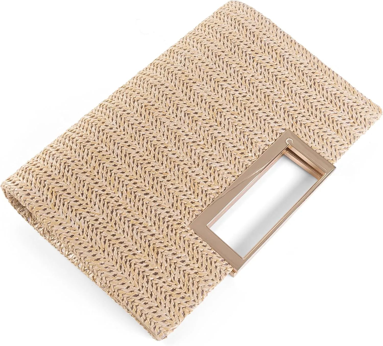 Straw Clutch Purse For Women Summer Rattan Purse Straw Crossbody Bags Raffia Handbags Top Handle Evening Purses Travel 2025