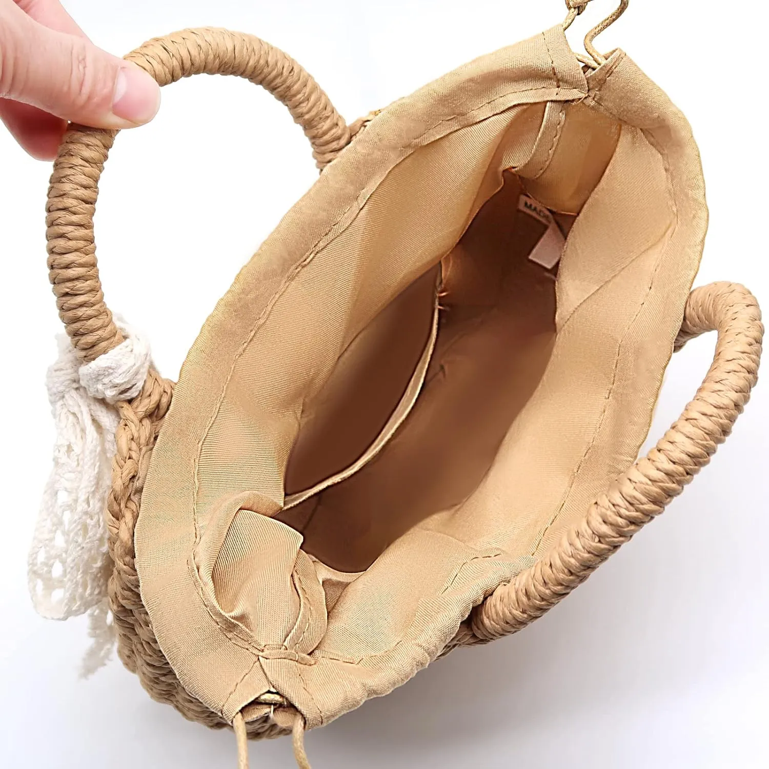 Straw Clutch Top Handle Handbags Rattan Straw Bag Summer Beach Tote Shoulder Bag Crossbody Travel Beach Tote