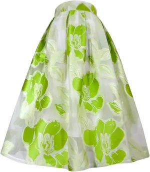 Summer Stylish Vintage Aesthetic Elegant High Waist Long Pleated Midi Skirt