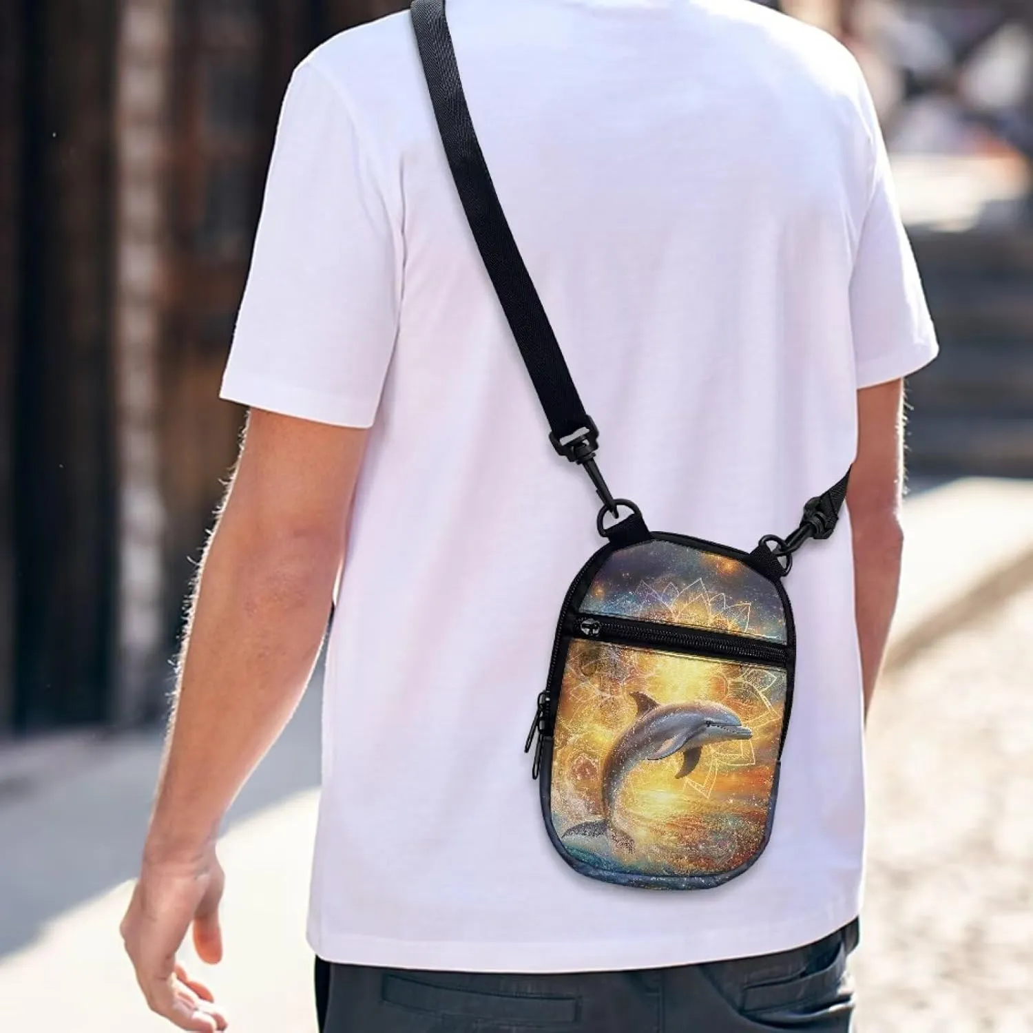 Suobstales Women Messenger Bag Mini Cross-Body Cell Phone Purse Shoulder Strap Wallet Pouch Bag Girls Crossbody Bag