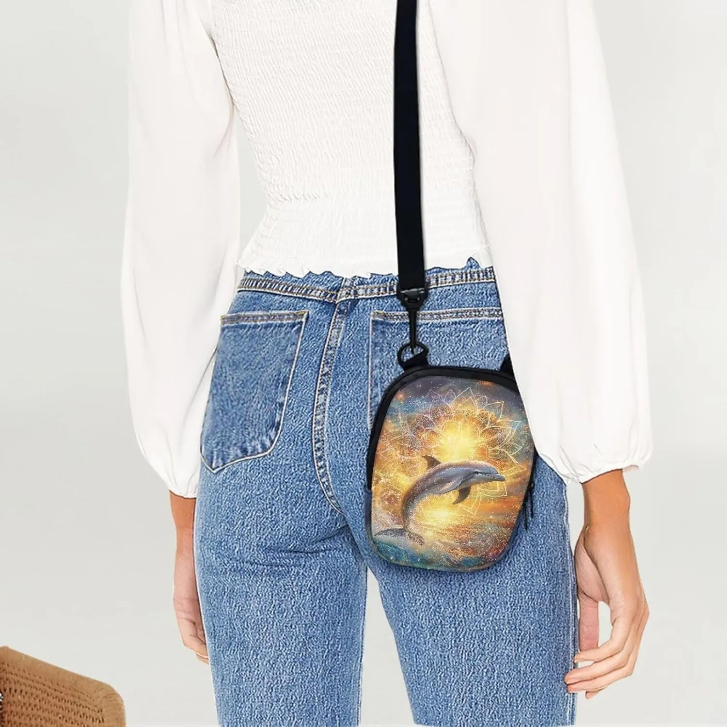 Suobstales Women Messenger Bag Mini Cross-Body Cell Phone Purse Shoulder Strap Wallet Pouch Bag Girls Crossbody Bag