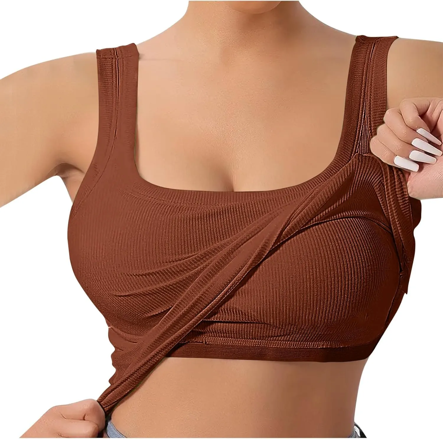 Tank Tops with Built in Bras, Workout Tops Built in Bra, Crop Top with Built in Bra, Tube Top with Built in Bra