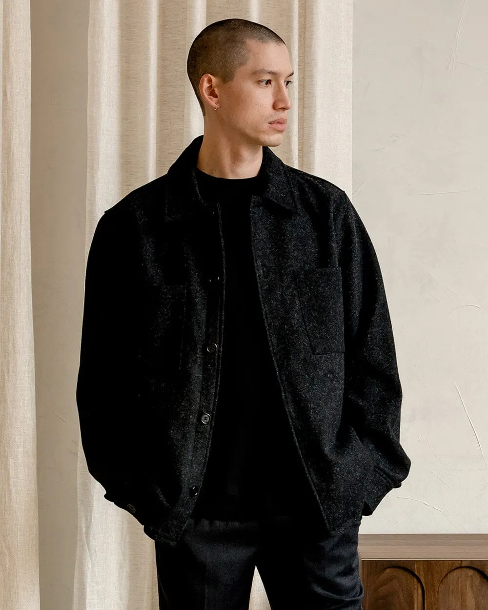 The Mens Wool Harbour Coat