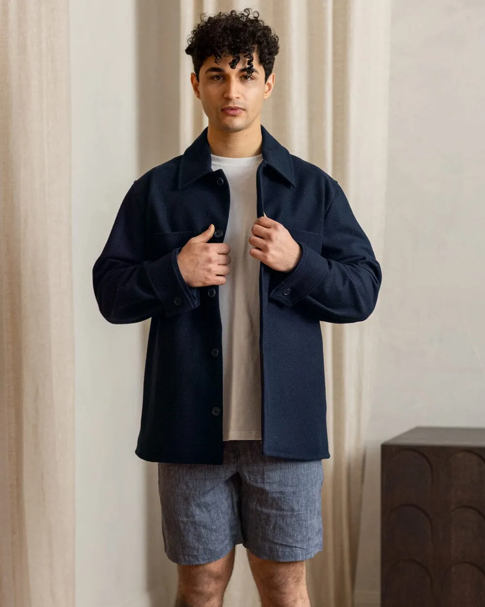 The Mens Wool Harbour Coat