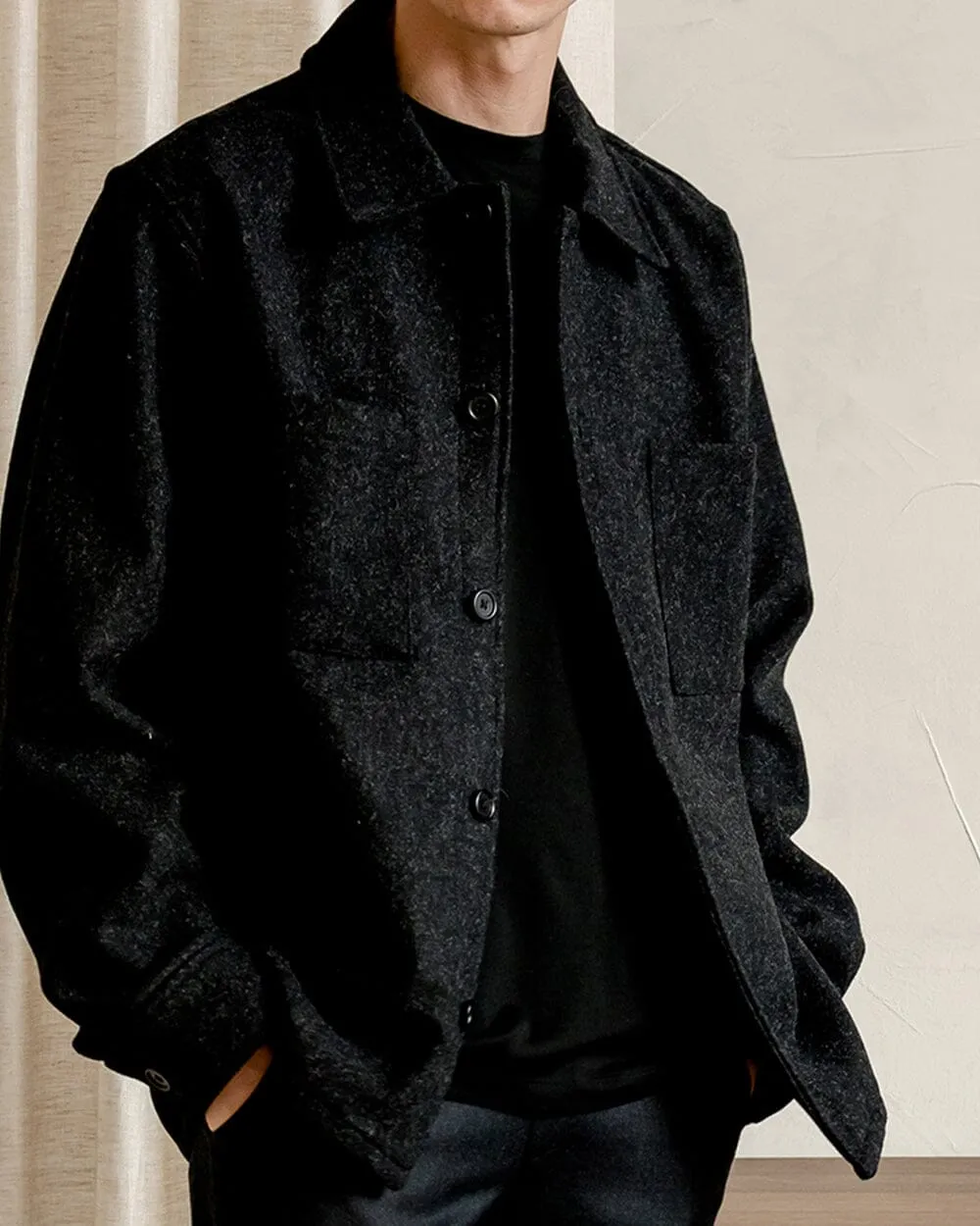 The Mens Wool Harbour Coat