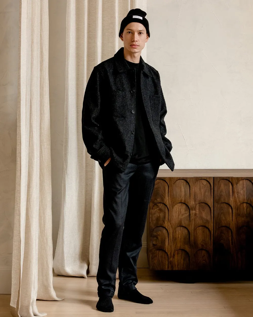 The Mens Wool Harbour Coat