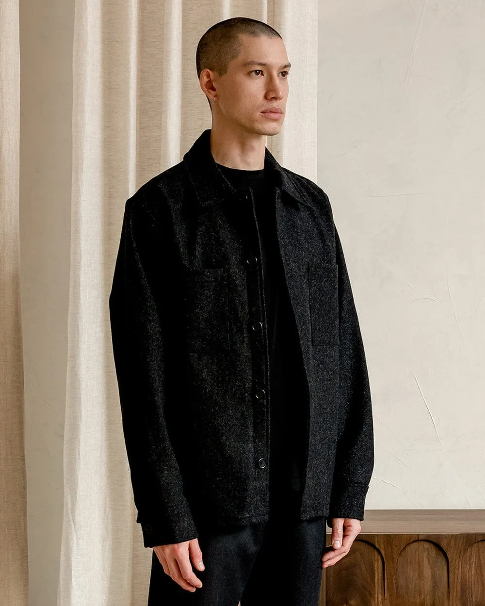 The Mens Wool Harbour Coat