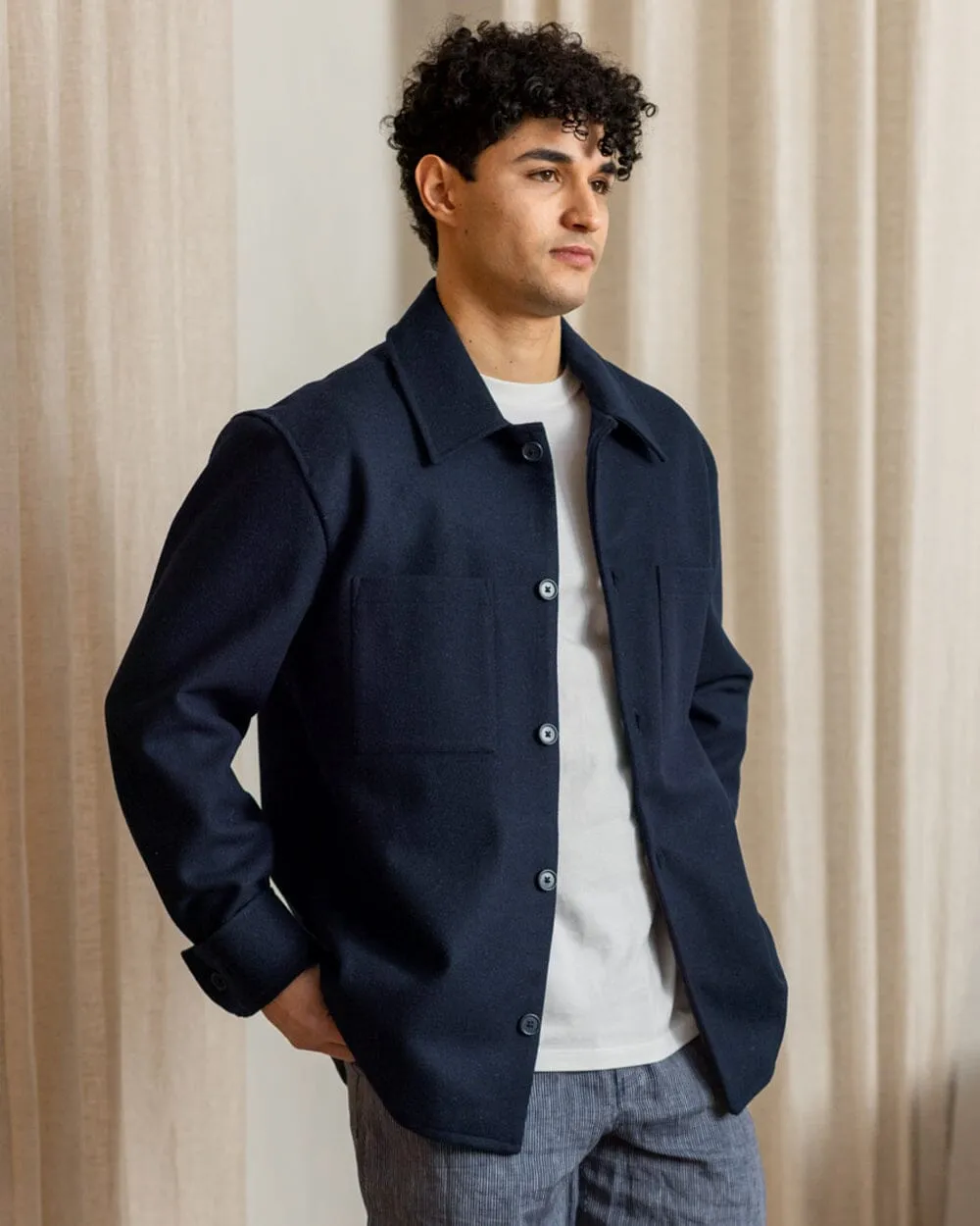 The Mens Wool Harbour Coat