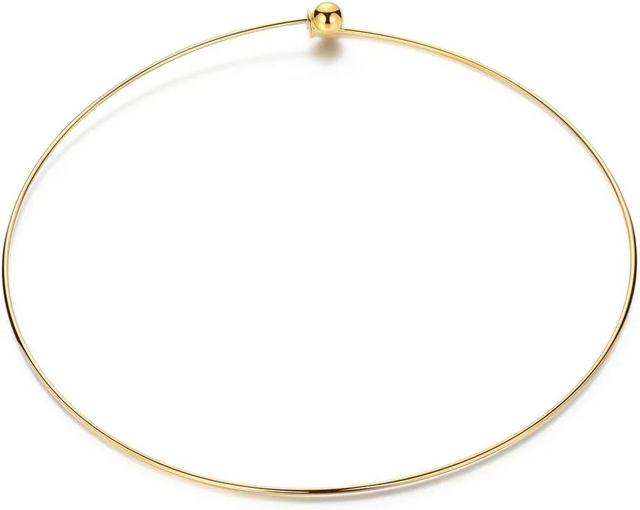 Thin Simple Choker Necklace Chic Flat Collar Choker Necklace For Women