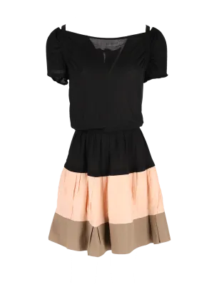 tiered a-line dress