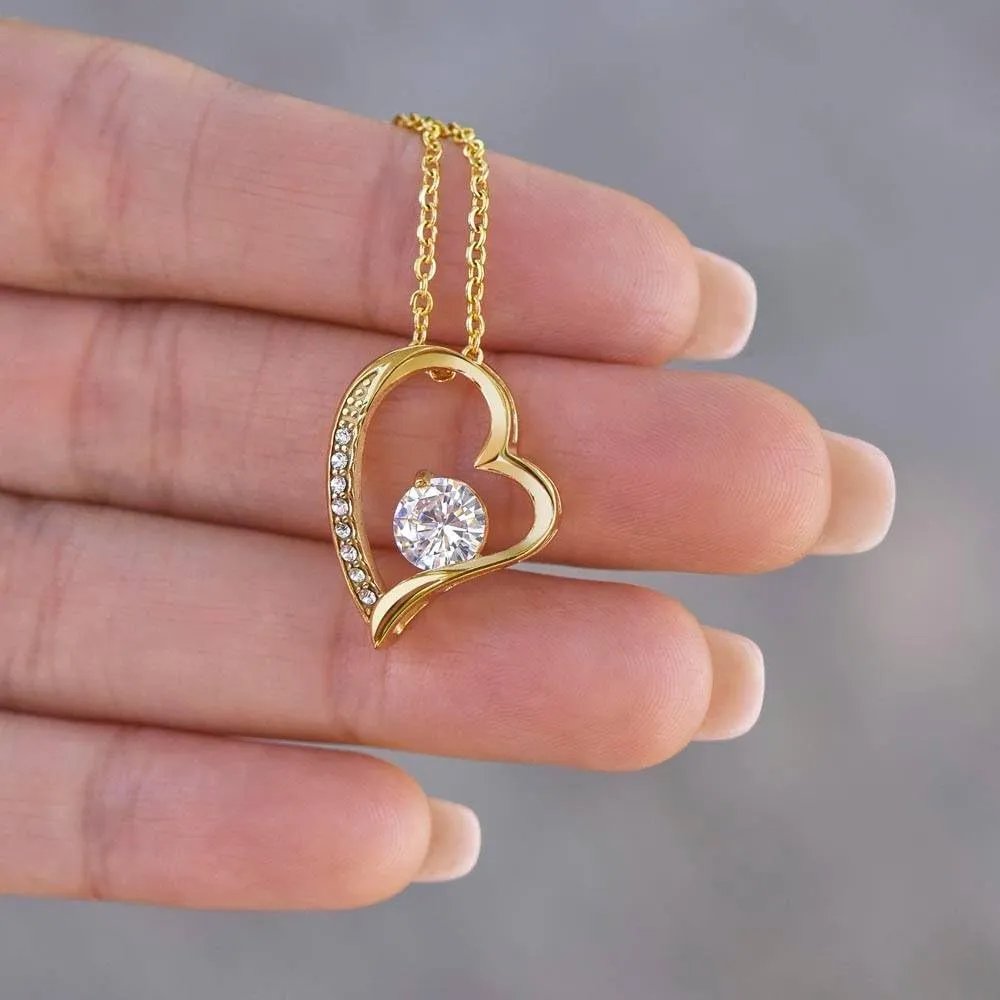 To My Daughter Necklace, Personalized Daughter Necklaces from Mom and Dad, Daughter Gifts from Mother or Father, Beautiful Necklaces for Women, Birthday Gift Idea for Women