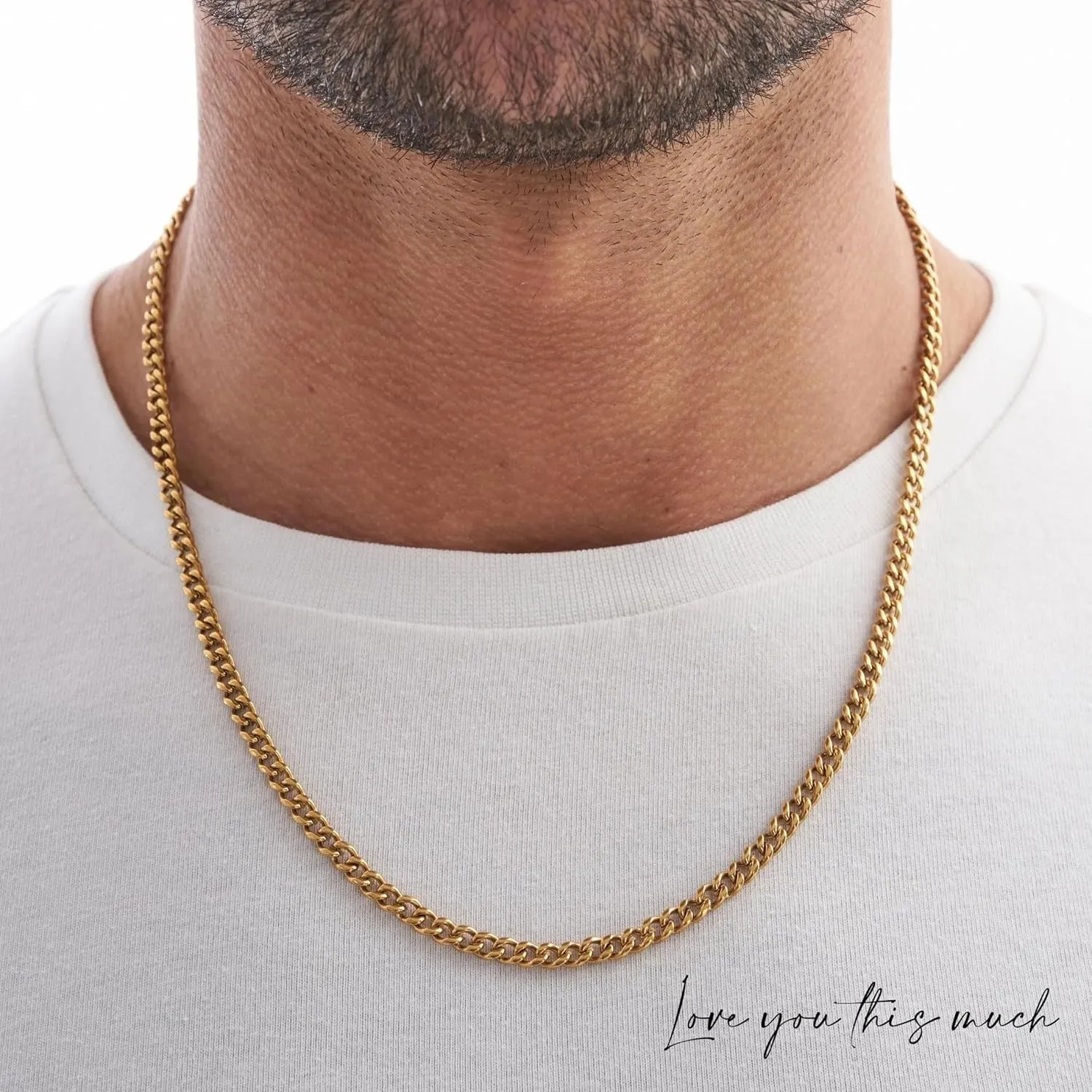 To My Man Steel Cuban Necklace - Meaningful & Romantic Gift