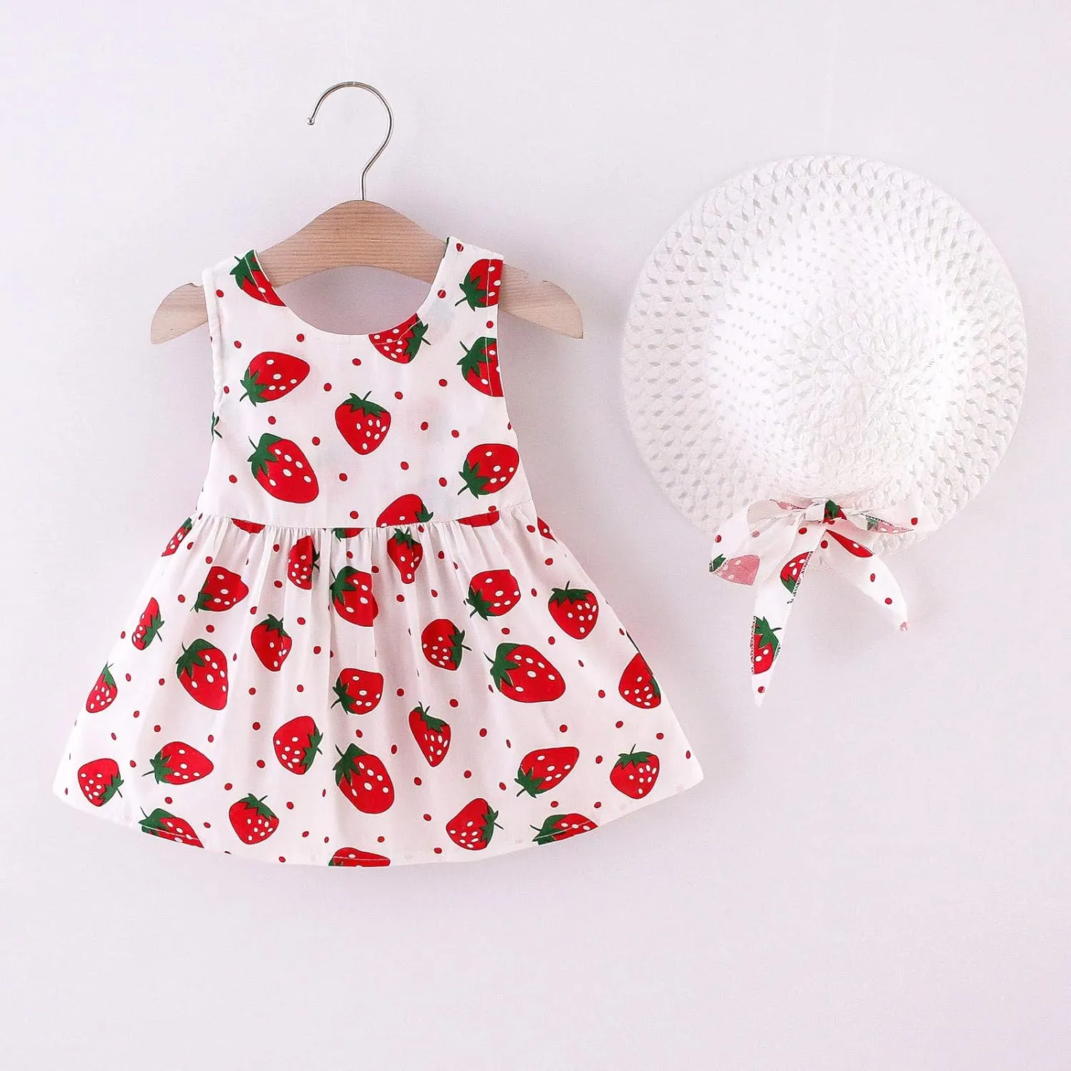 Toddler Baby Girl Rainbow Dress Stripe Ruffle Sleeve A-Line Mini Dress Sundress Casual Dress Summer