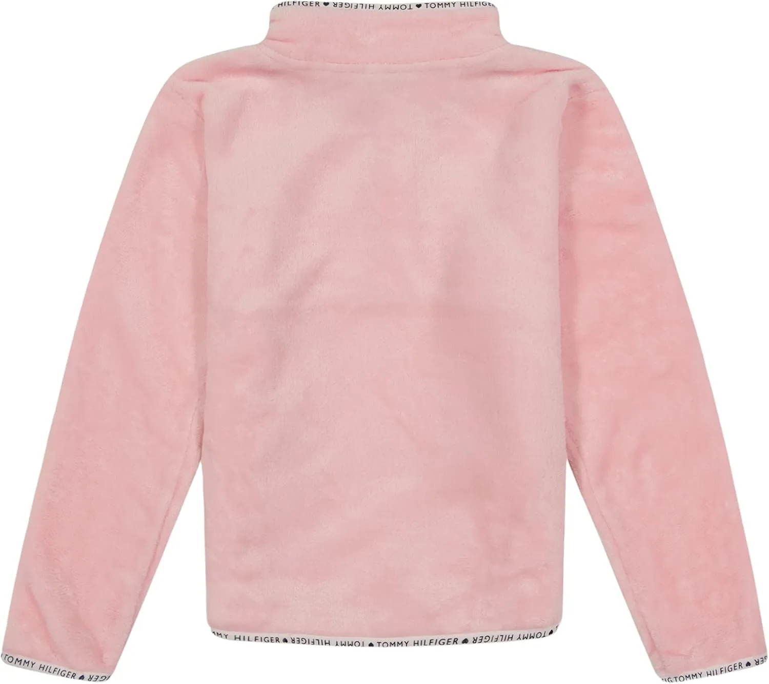 Tommy Hilfiger Fleece Pullover Sweatshirt Large Functional Front Pocket and Quarter Zip Girls'