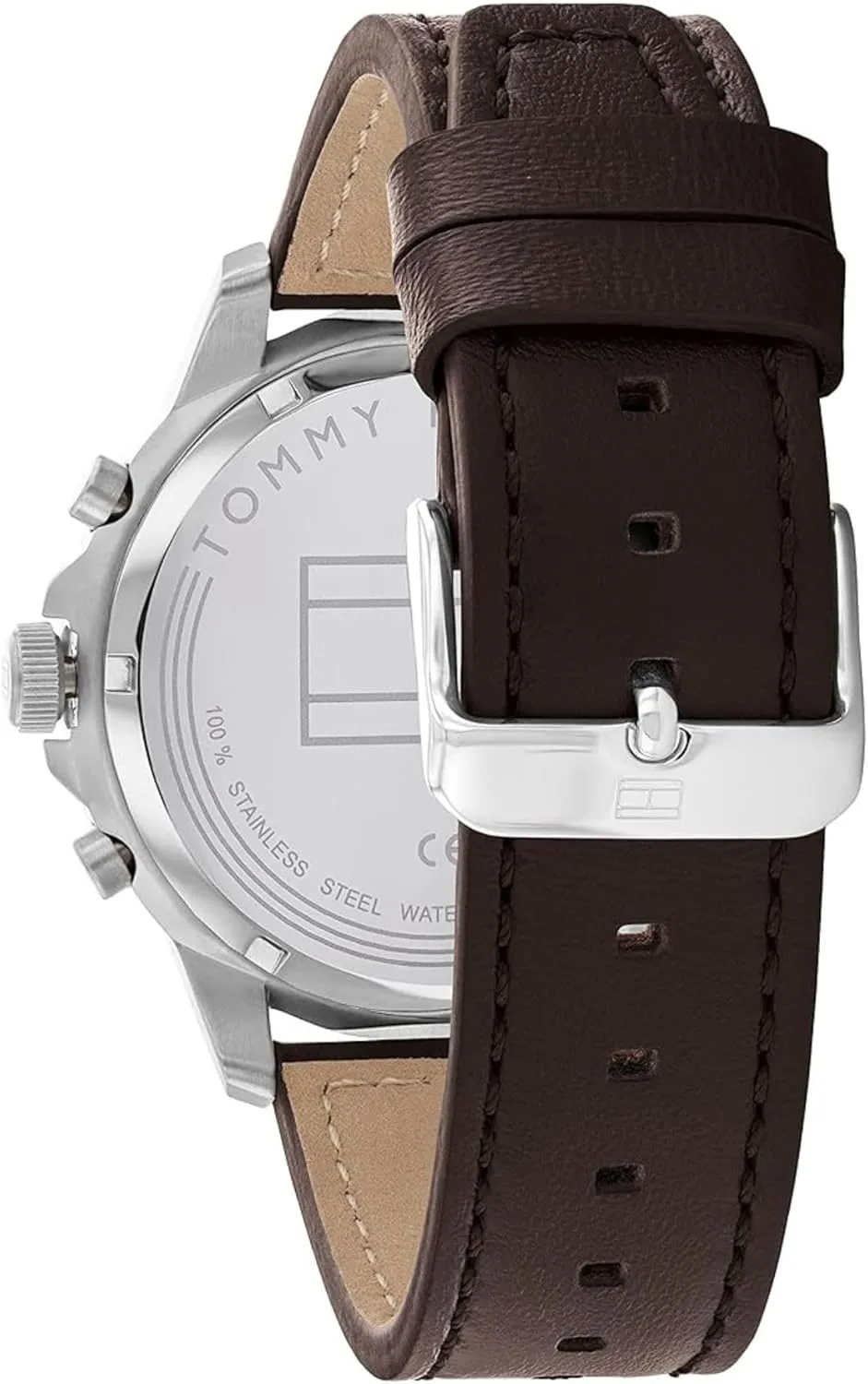 Tommy Hilfiger Men's Automatic Watch  Stainless Steel, 5 ATM Water Resistant, Modern Stylish Timepiece, Gift for Him, 43mm