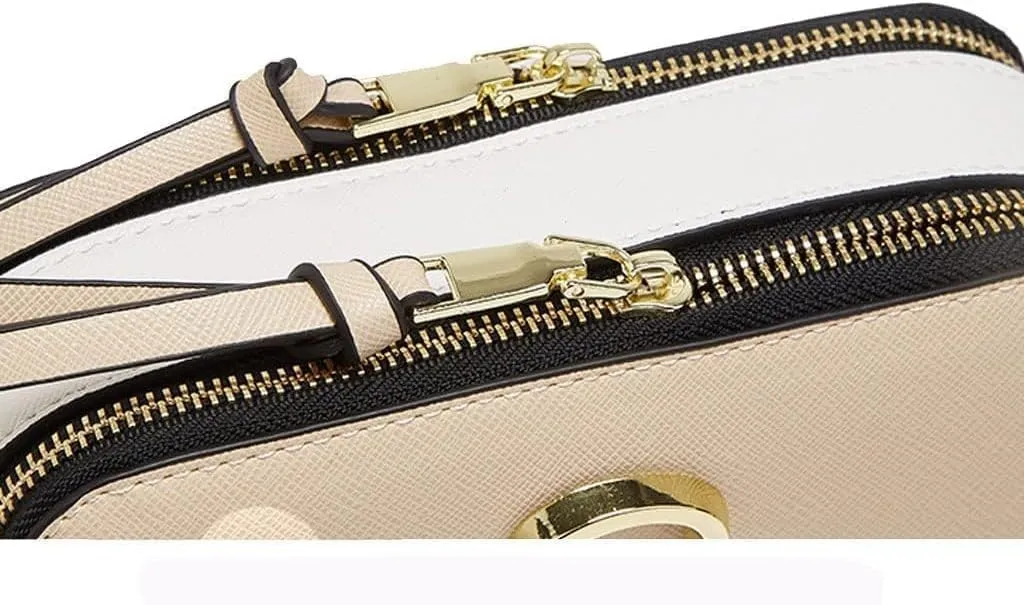 Trendy 2025 Snapshot Crossbody Bag for Women - Small Thick Strap Multi-Functional Clutch & Shoulder Bag Purse, Beige