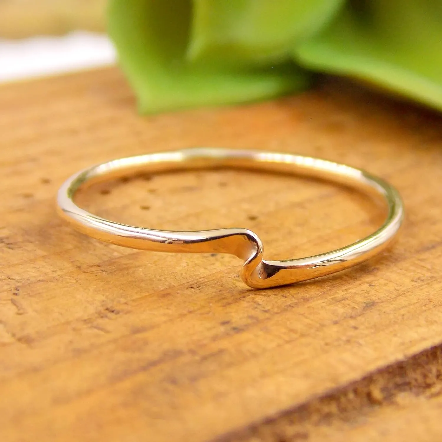 Twister Stacking Ring: 14K Gold-filled ring, dainty ring, simple ring, stacking ring, rose, gold ring, wave ring, twisted ring