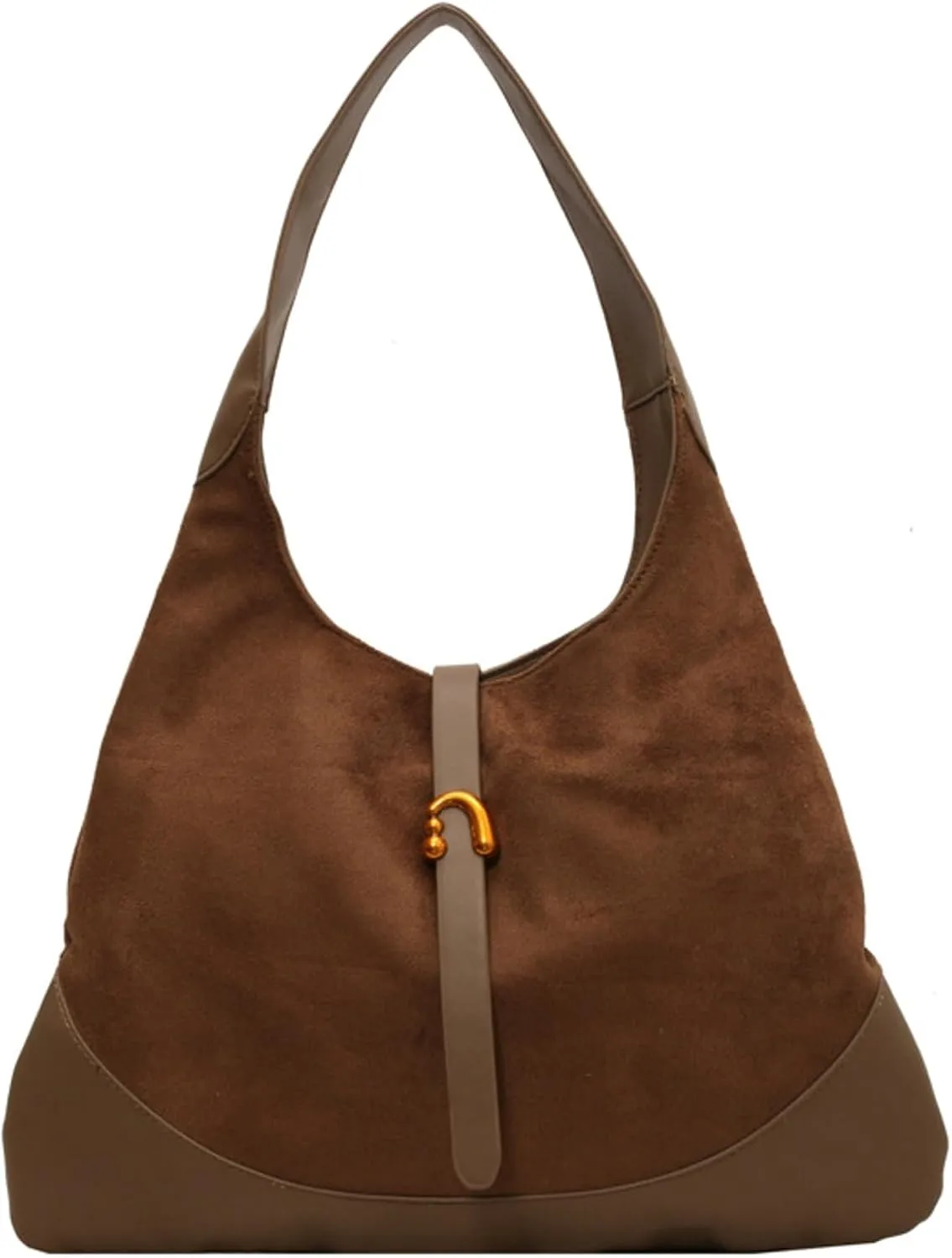 Versatile Suede Handbag for Women Large Capacity Hobo Bag Causal Satchel Purse Fall Winter Vintage Sling Shoulder Bag 2024