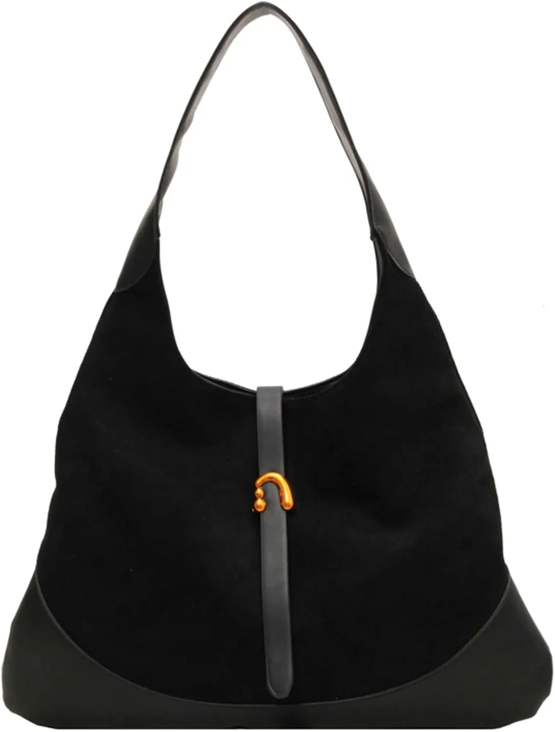 Versatile Suede Handbag for Women Large Capacity Hobo Bag Causal Satchel Purse Fall Winter Vintage Sling Shoulder Bag 2024