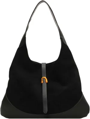 Versatile Suede Handbag for Women Large Capacity Hobo Bag Causal Satchel Purse Fall Winter Vintage Sling Shoulder Bag 2024