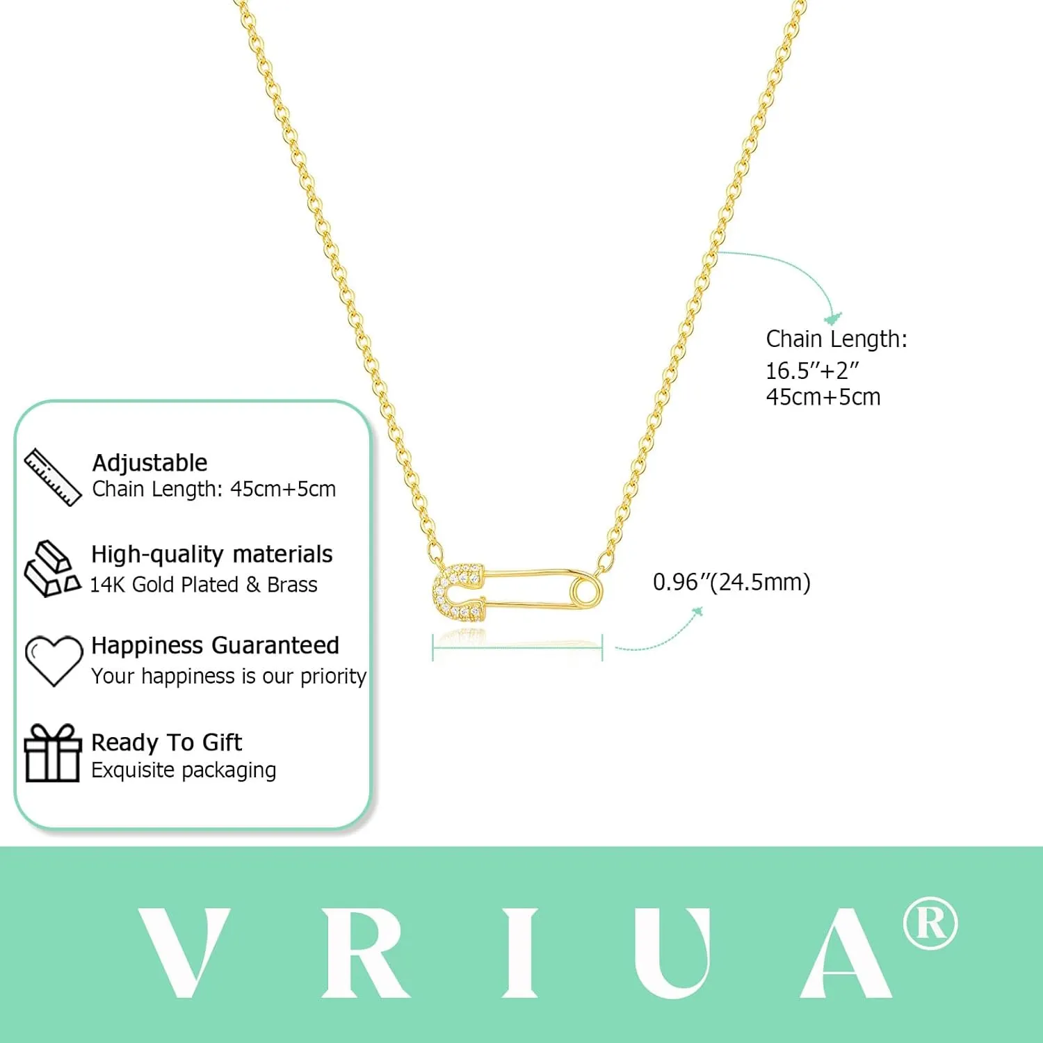 VRIUA Gold Necklace for Women - 14K Gold Plated Dainty Italian Horn Star of David Butterfly Sun Lotus Volleyball Baseball Cowboy Boots Necklace Jewelry Everyday for Women
