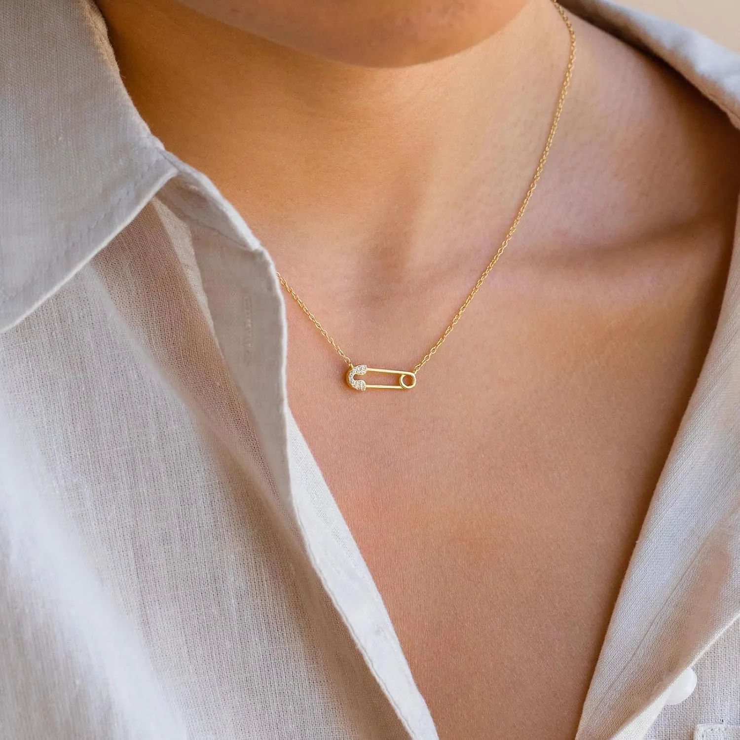 VRIUA Gold Necklace for Women - 14K Gold Plated Dainty Italian Horn Star of David Butterfly Sun Lotus Volleyball Baseball Cowboy Boots Necklace Jewelry Everyday for Women