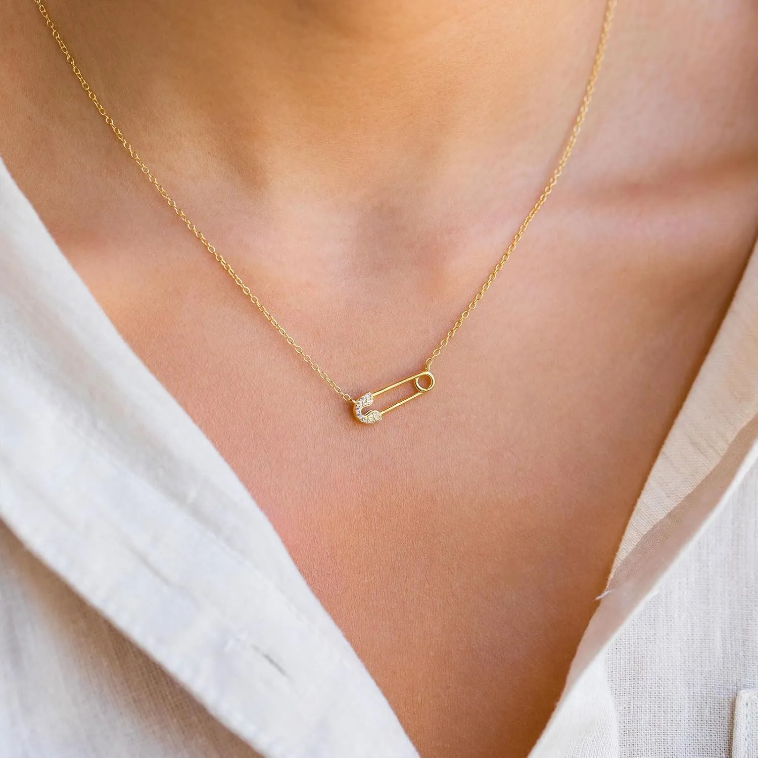 VRIUA Gold Necklace for Women - 14K Gold Plated Dainty Italian Horn Star of David Butterfly Sun Lotus Volleyball Baseball Cowboy Boots Necklace Jewelry Everyday for Women