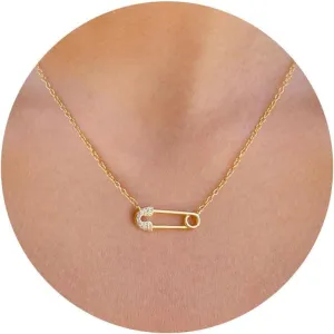 VRIUA Gold Necklace for Women - 14K Gold Plated Dainty Italian Horn Star of David Butterfly Sun Lotus Volleyball Baseball Cowboy Boots Necklace Jewelry Everyday for Women