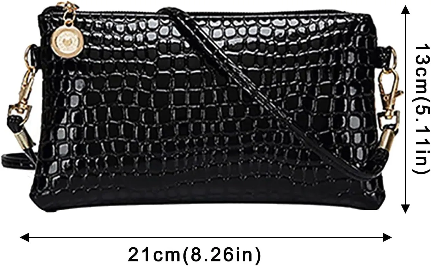 Women Fashion Shoulder Bag Tote Messenger Faux Leather Zipper Satchel Handbag Top Handle Satchel Purse (Red, One Size)