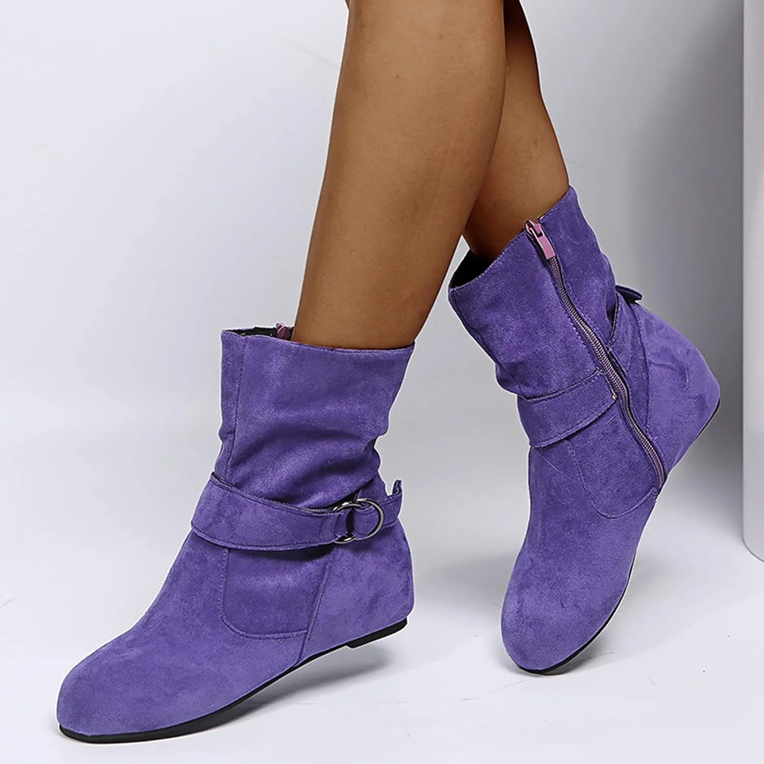 Womens Ankle Booties Botas Negras Block Heel Boots White Boots Low Heel Ankle Boots for Women Low Heel Wide Width Flat Light Gray Booties Women Ankle Boots