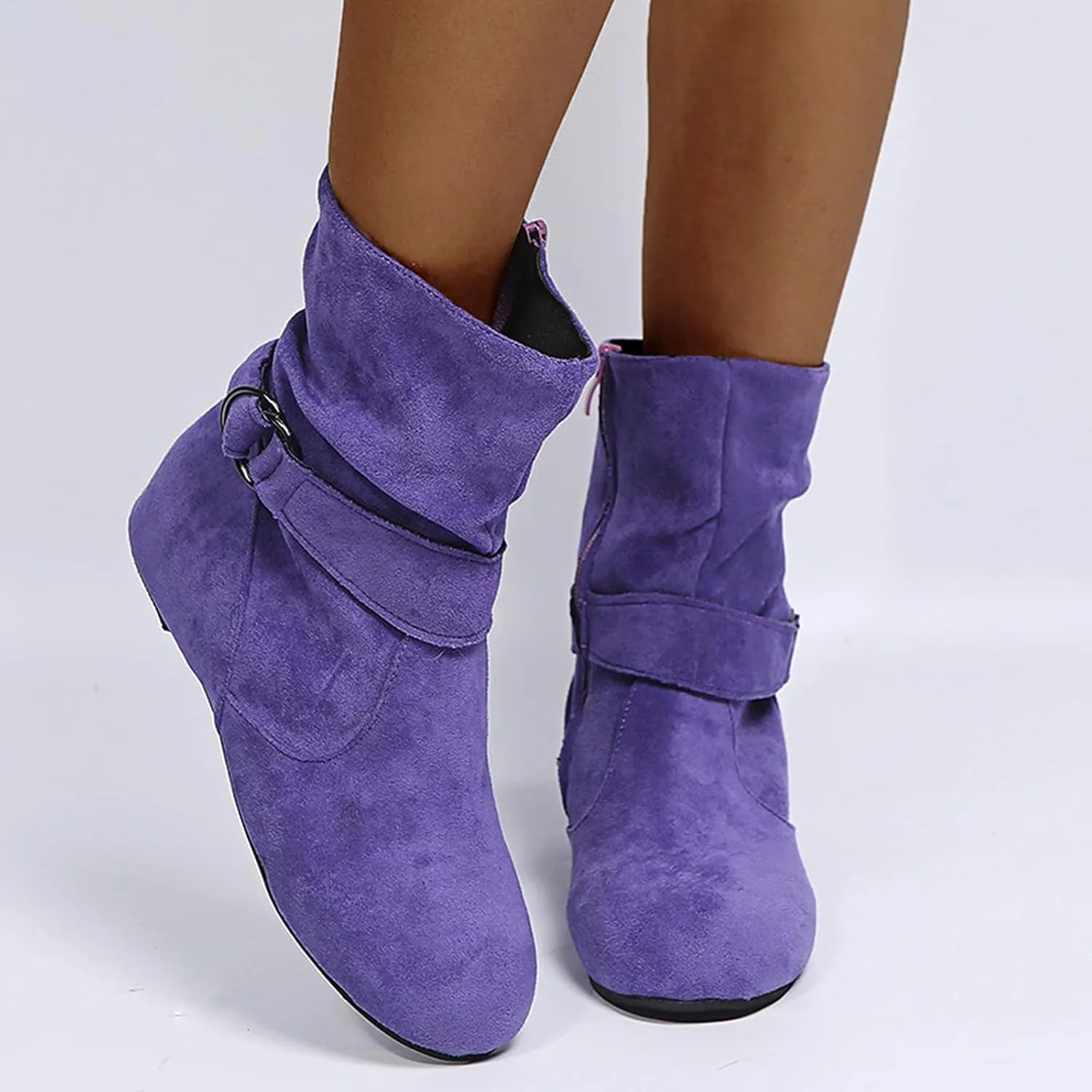 Womens Ankle Booties Botas Negras Block Heel Boots White Boots Low Heel Ankle Boots for Women Low Heel Wide Width Flat Light Gray Booties Women Ankle Boots