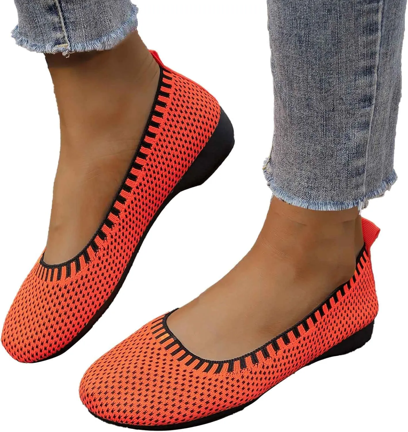 Women's Casual Slip On Shoes Breathable Lightweight Flat Comfortable Everyday Wear for Spring Summer Fall