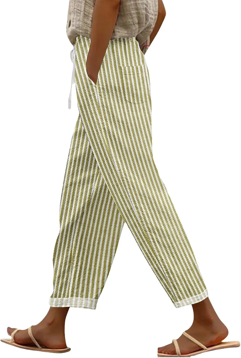 Women's Clothing Trousers Pants for Women High Waisted Linen Pants Women Summer Wide Leg Dress Petite Harem Linen for Women's Jumpsuits Leather Wide Leg Petite