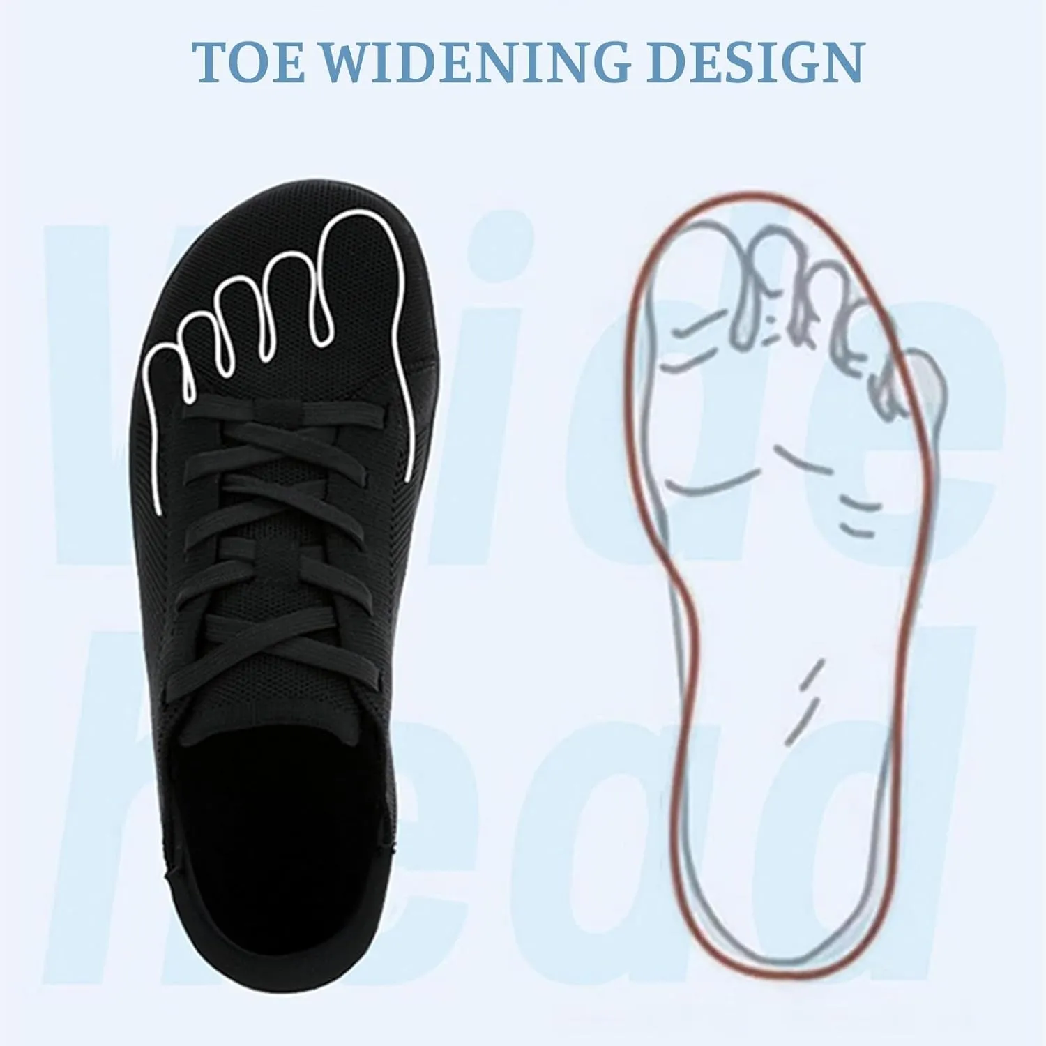 Women's Fashion Sneakers Wide Toe Box Barefoot Shoes Mesh Breathable Slip on Athletic Hiking Sports Shoes Casual Minimalist Summer Walking Sneakers