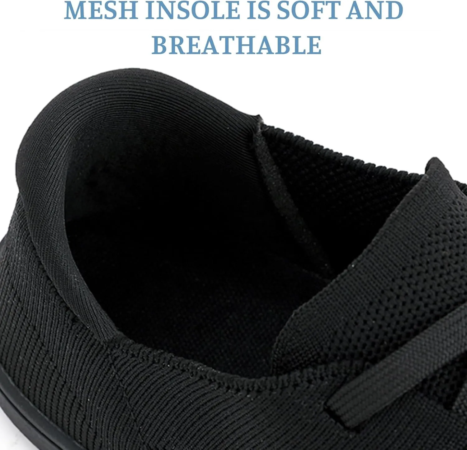 Women's Fashion Sneakers Wide Toe Box Barefoot Shoes Mesh Breathable Slip on Athletic Hiking Sports Shoes Casual Minimalist Summer Walking Sneakers