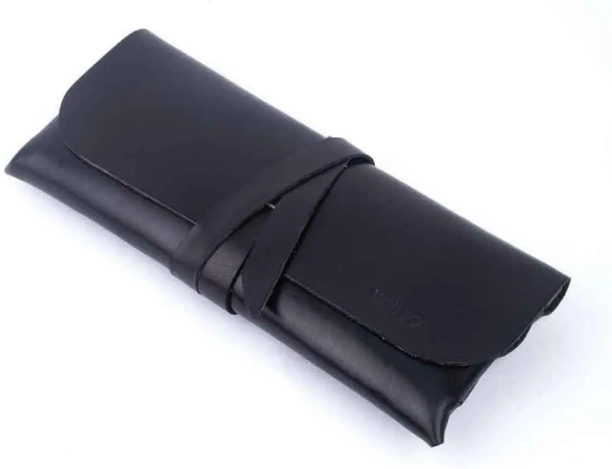 Women's Genuine Leather Clutch Bag, Black Color, Stylish and Functional - 20x9x2 cm