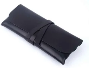 Women's Genuine Leather Clutch Bag, Black Color, Stylish and Functional - 20x9x2 cm