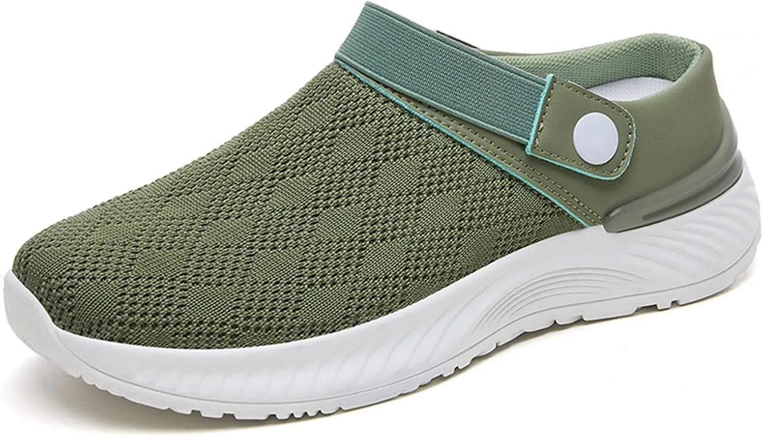 Women's Orthopedic Sandals Summer Breathable Mesh Hollow Out Walking Mules Casual Lightweight Closed Round Toe Slip On Outdoor Beach Shoes Fashion Quick Drying Water Shoes