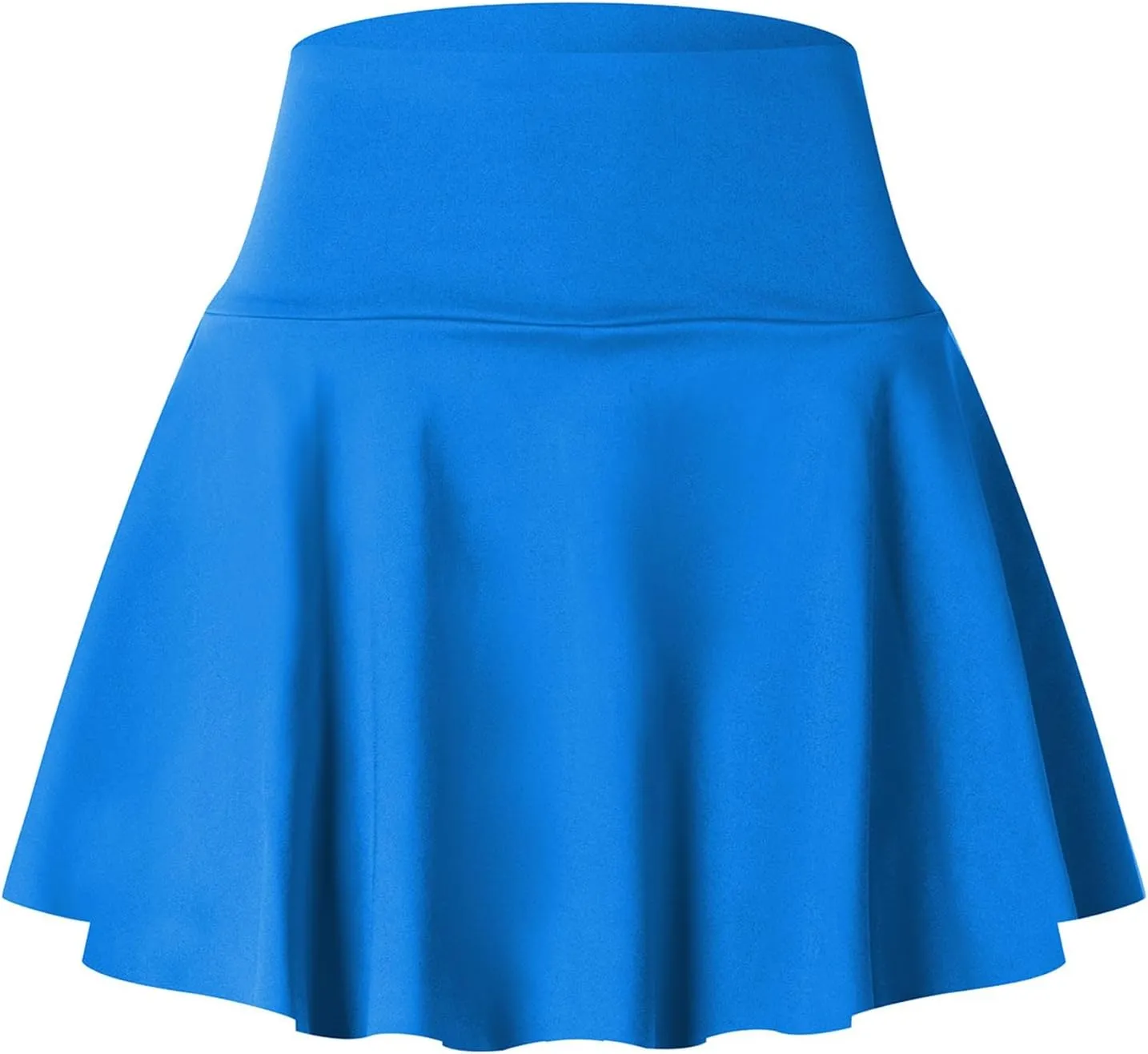 Women's Pleated Tennis Skorts Elastic High Waisted Casual Skirt Active Stretchy Mini Skirts Inner Shorts with Pockets